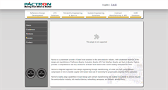 Desktop Screenshot of pactroninc.com